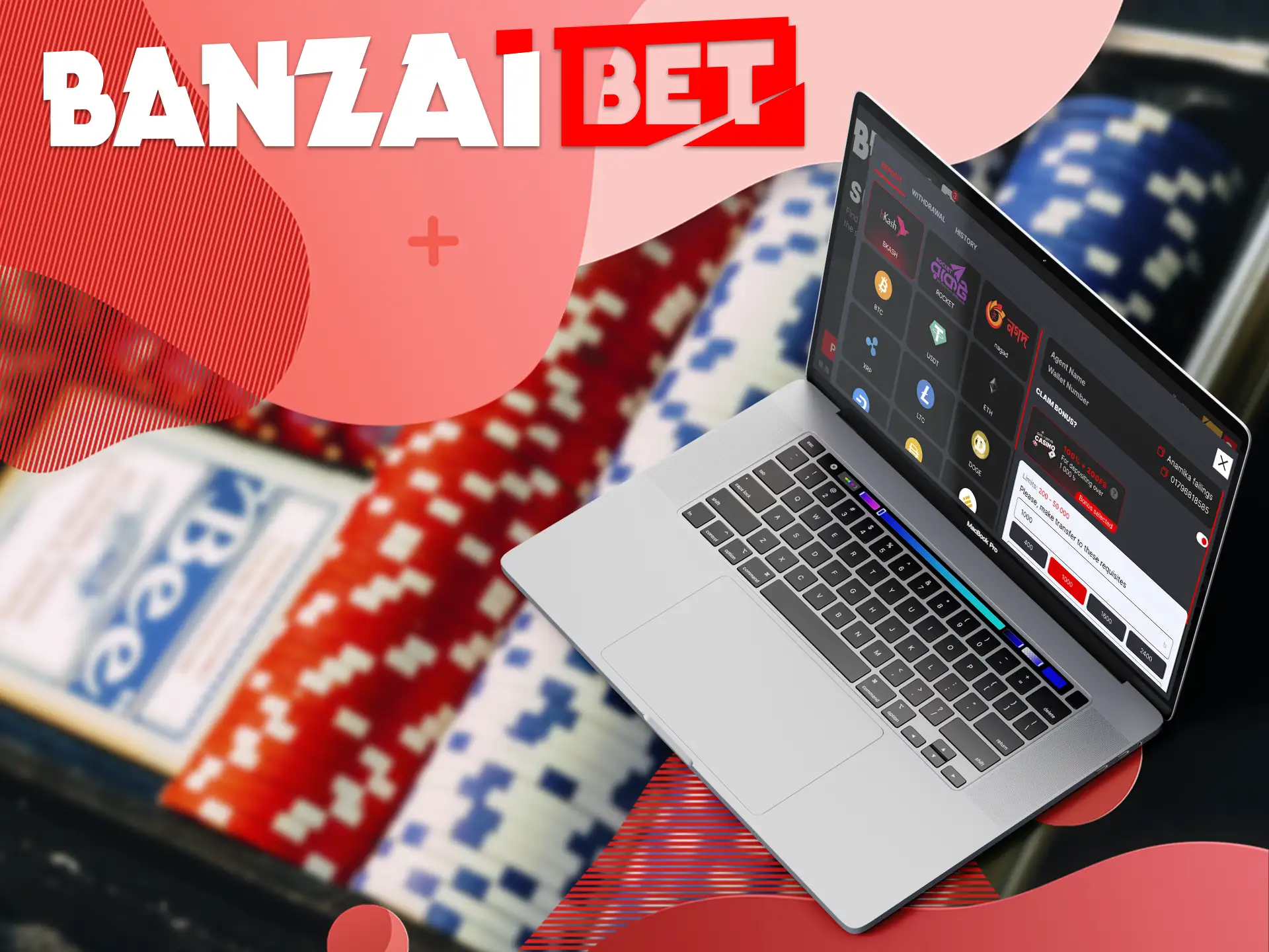 Banzai Bet offers a variety of ways for players from Bangladesh to fund their accounts.