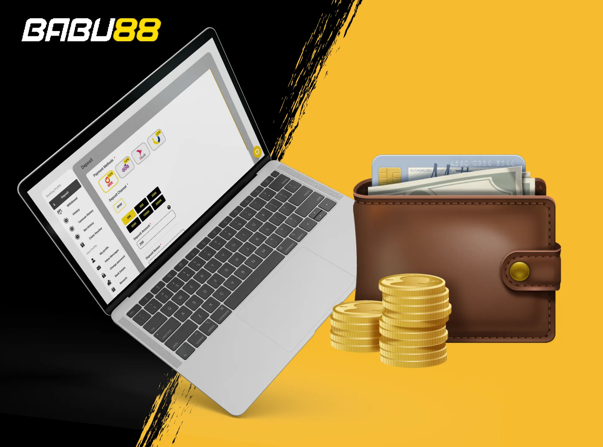Babu88 has all the popular and mostly used payment methods in Bangladesh.