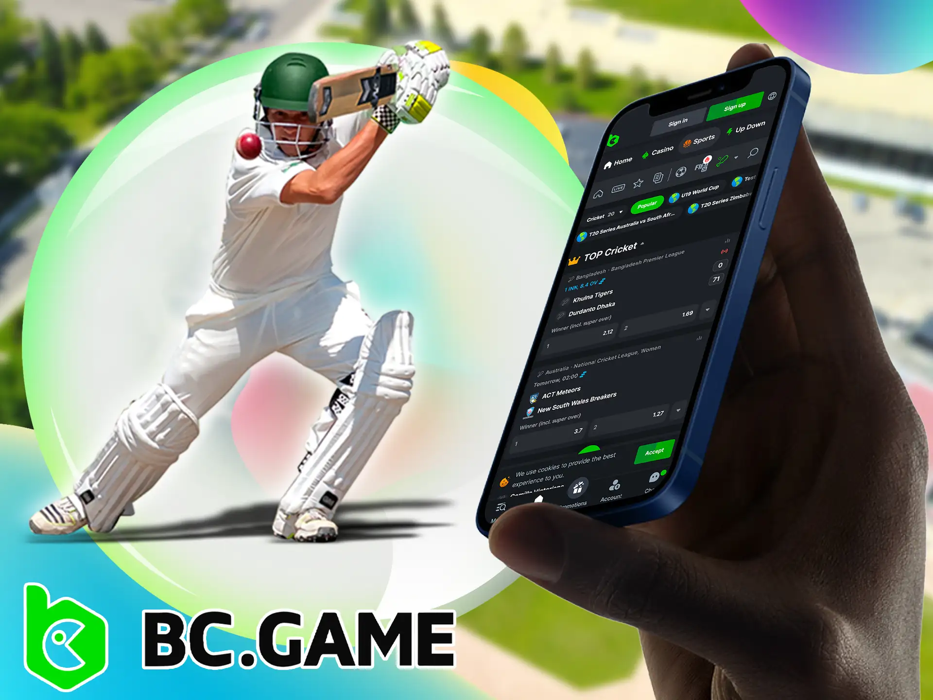Feel the power of India's top Bangladesh bookmaker, there are a lot of new emotions waiting for you and also on the BC GAME website and app.