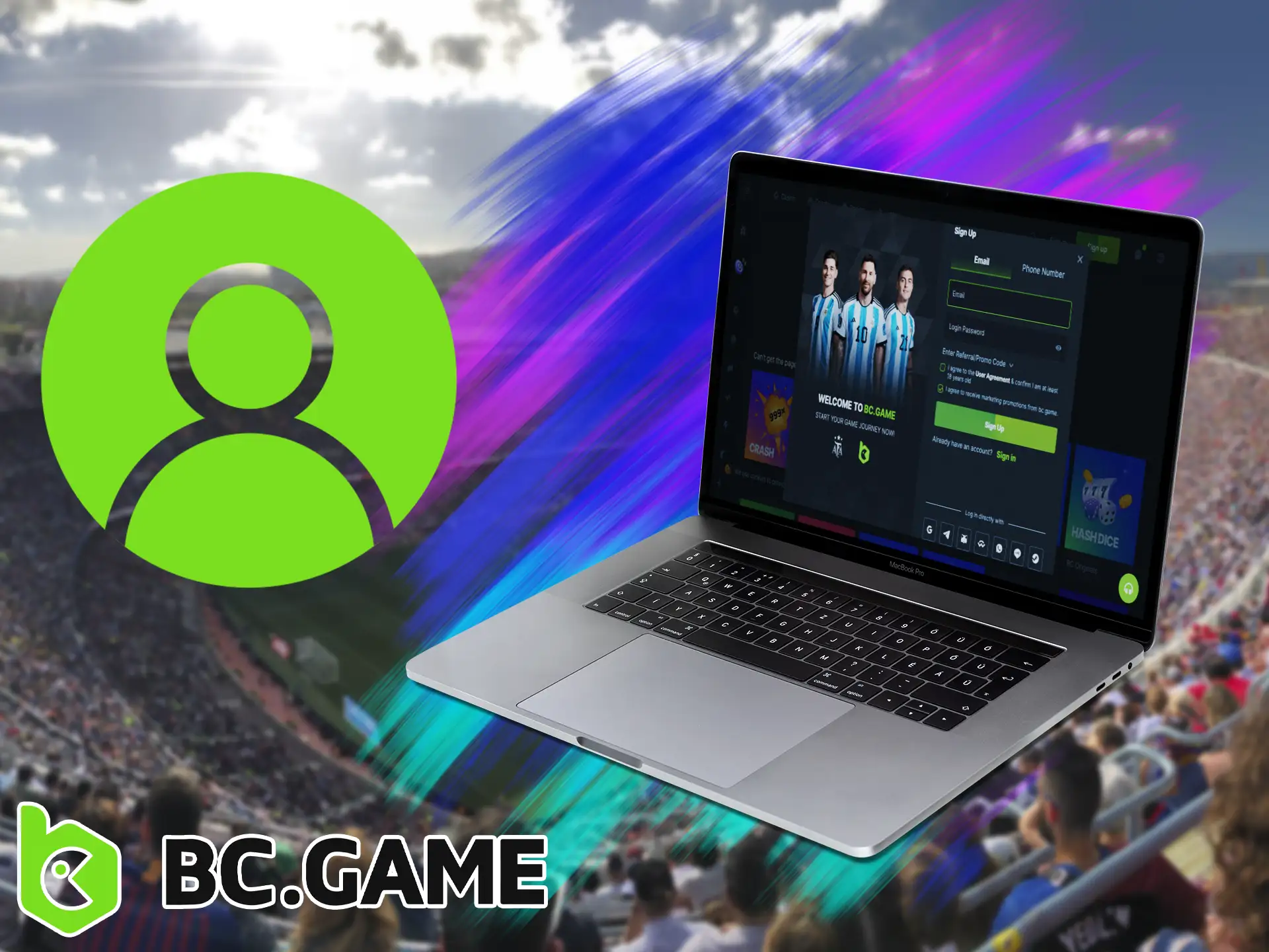 In order to start placing bets in BC GAME all users from Bangladesh must create an account, this rule is common for all players.