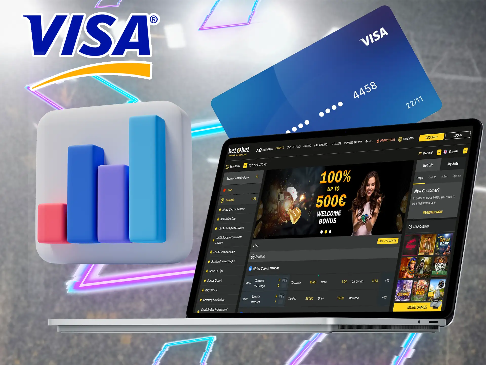 This is a very popular card, you can use it to top up any of the betting sites listed in our article.