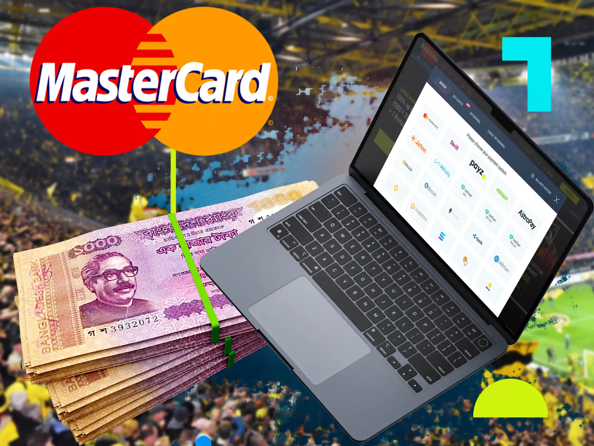 Having a MasterCard in Bangladesh ensures that you are guaranteed to receive your winnings without risk.