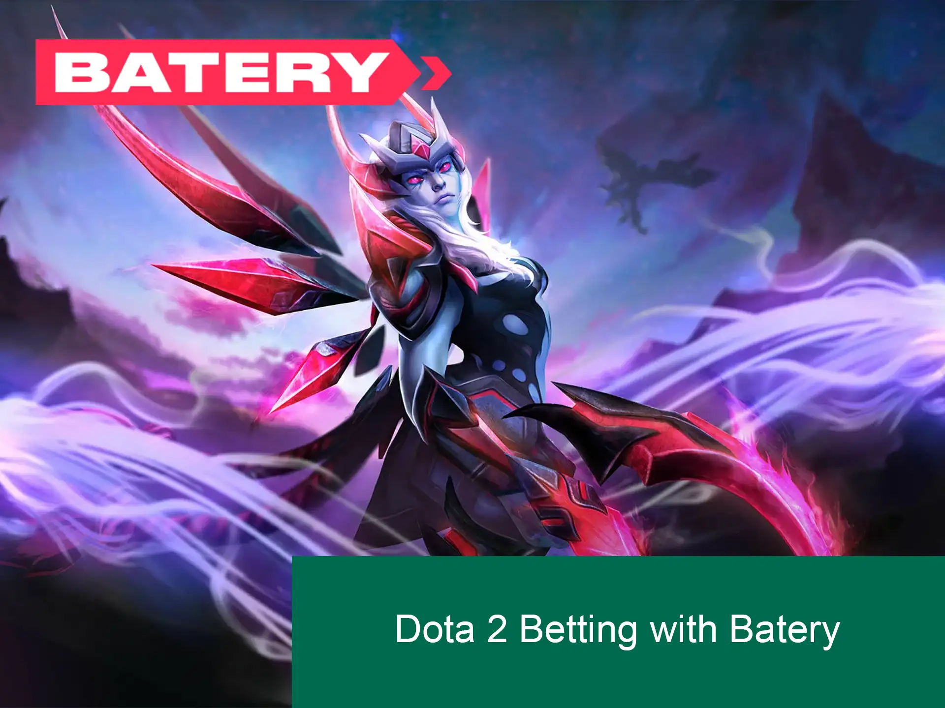 Bet with Batery on Dota 2 and get a first deposit bonus for new players.