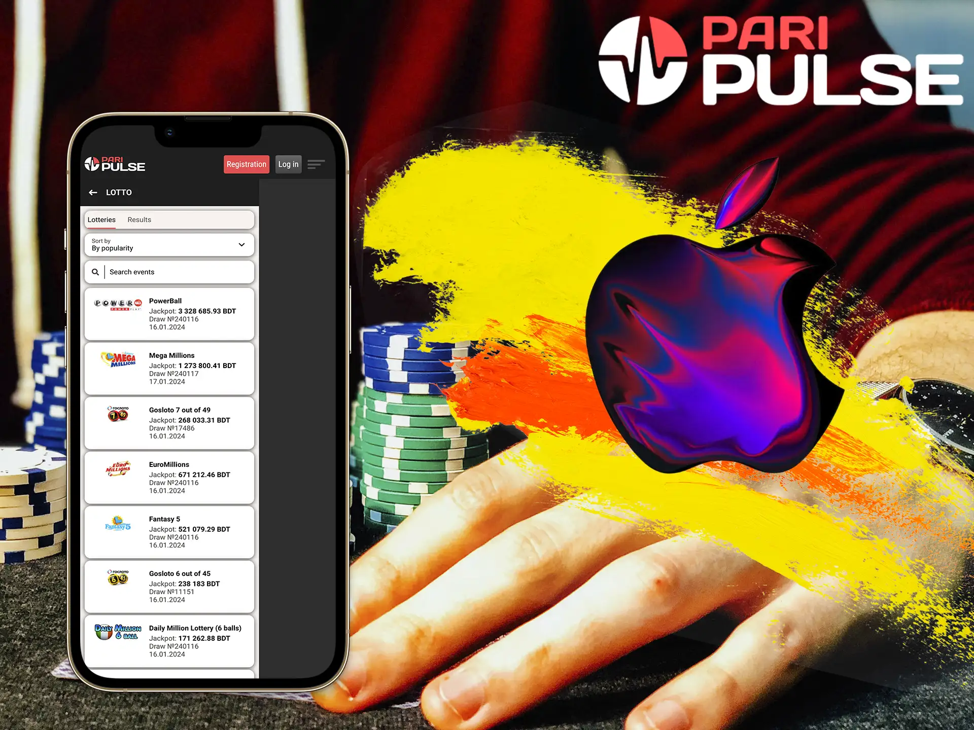 The PariPulse software for Apple provides an enjoyable experience for players, similar to the Android platform, and also runs faster.