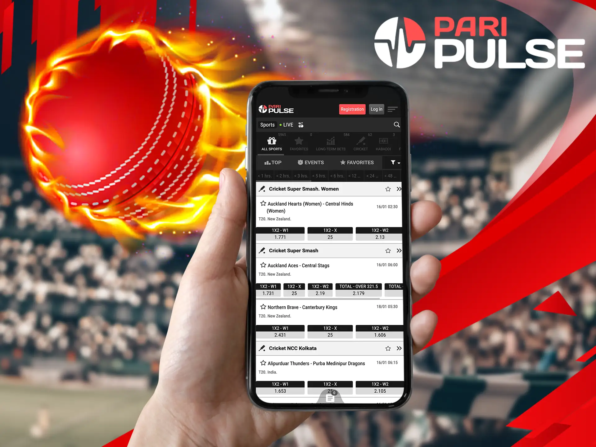 You can enjoy a new betting experience thanks to the modern interface of the PariPulse app.