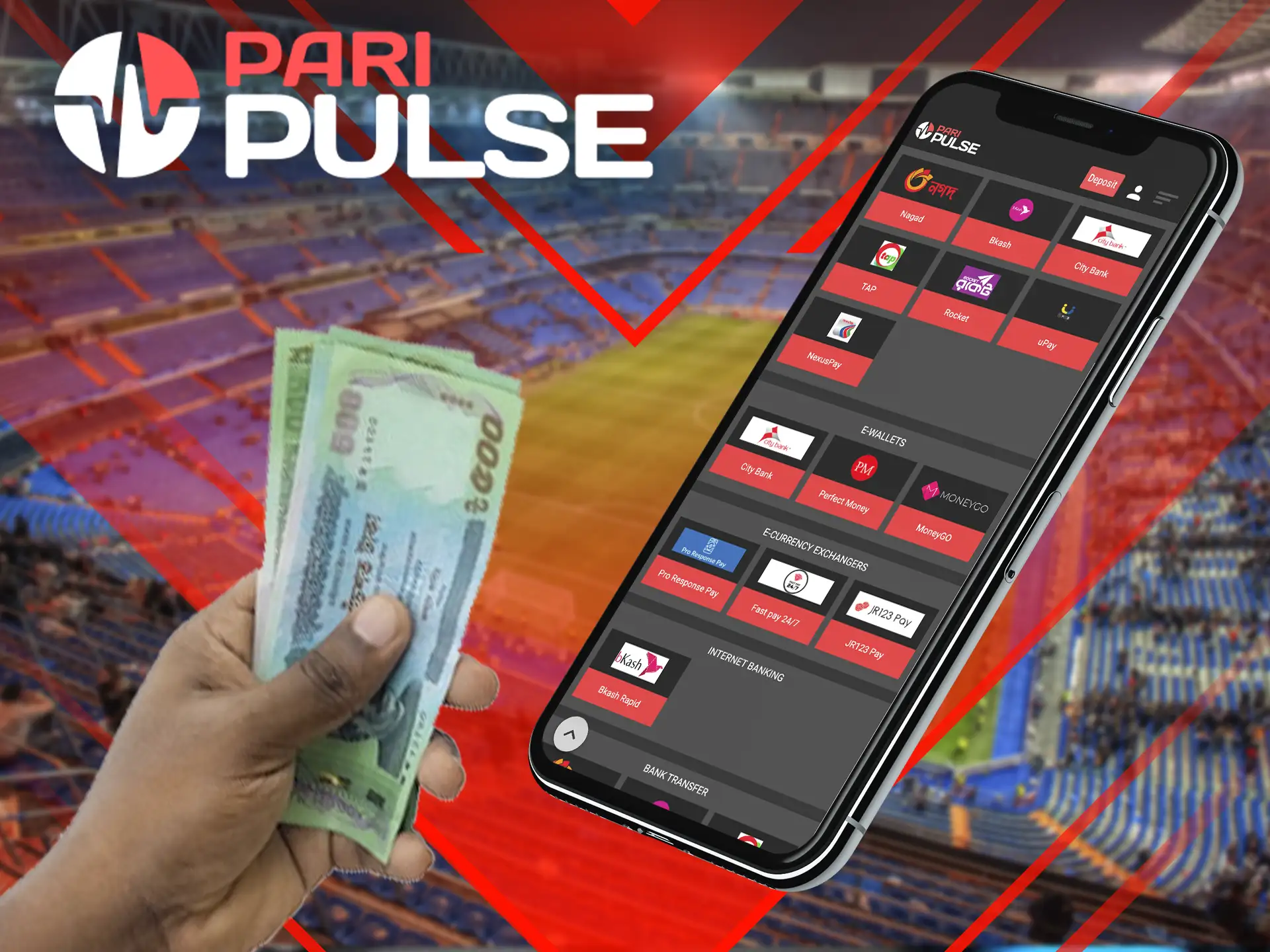 Players from Bangladesh can seamlessly deposit funds into their viral account in PariPulse a convenient way.