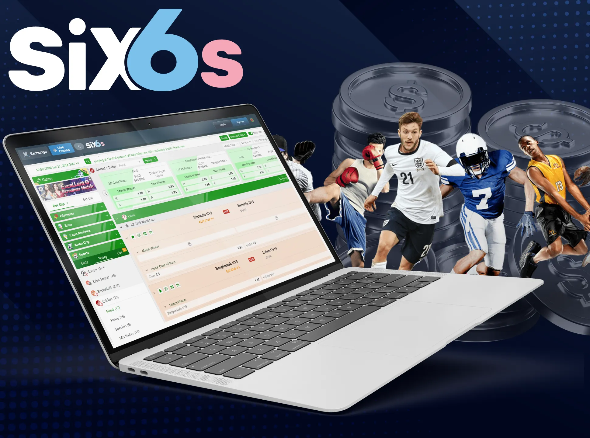 Bet on sports with Six6s.
