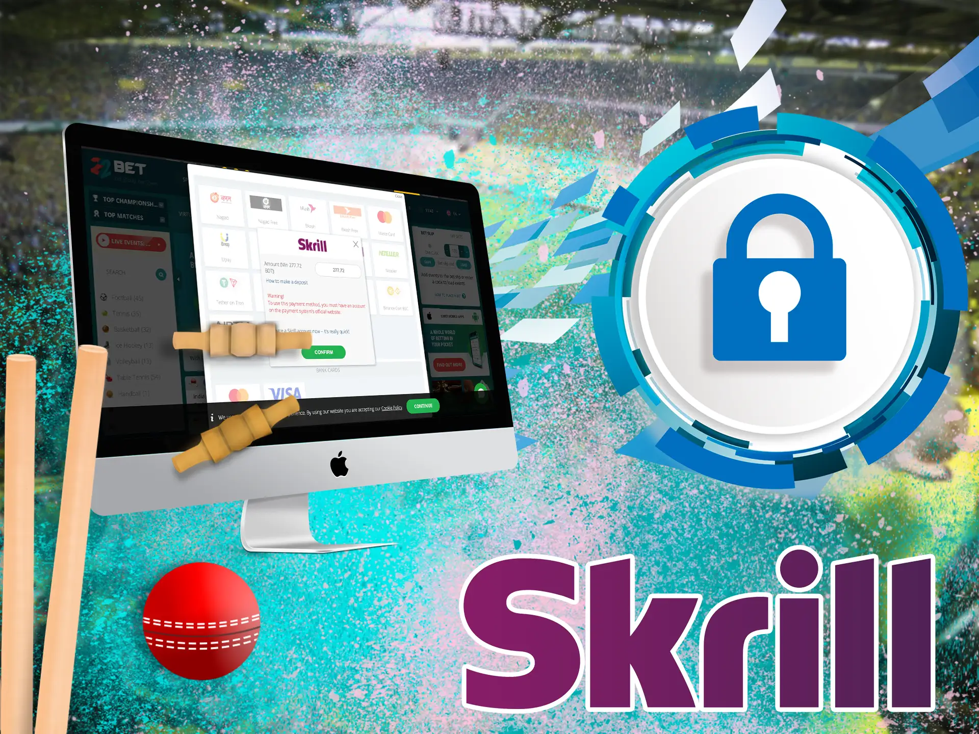 Skrill will maximize the protection of personal data and payments.