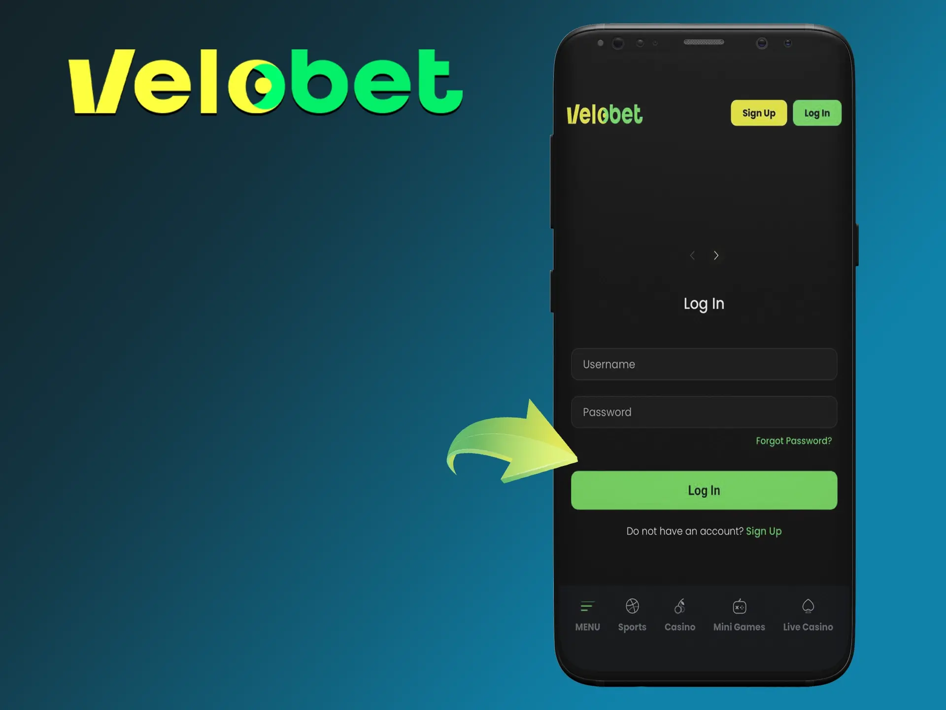 Log in to your account on the Velobet app and get emotionally charged with wins.