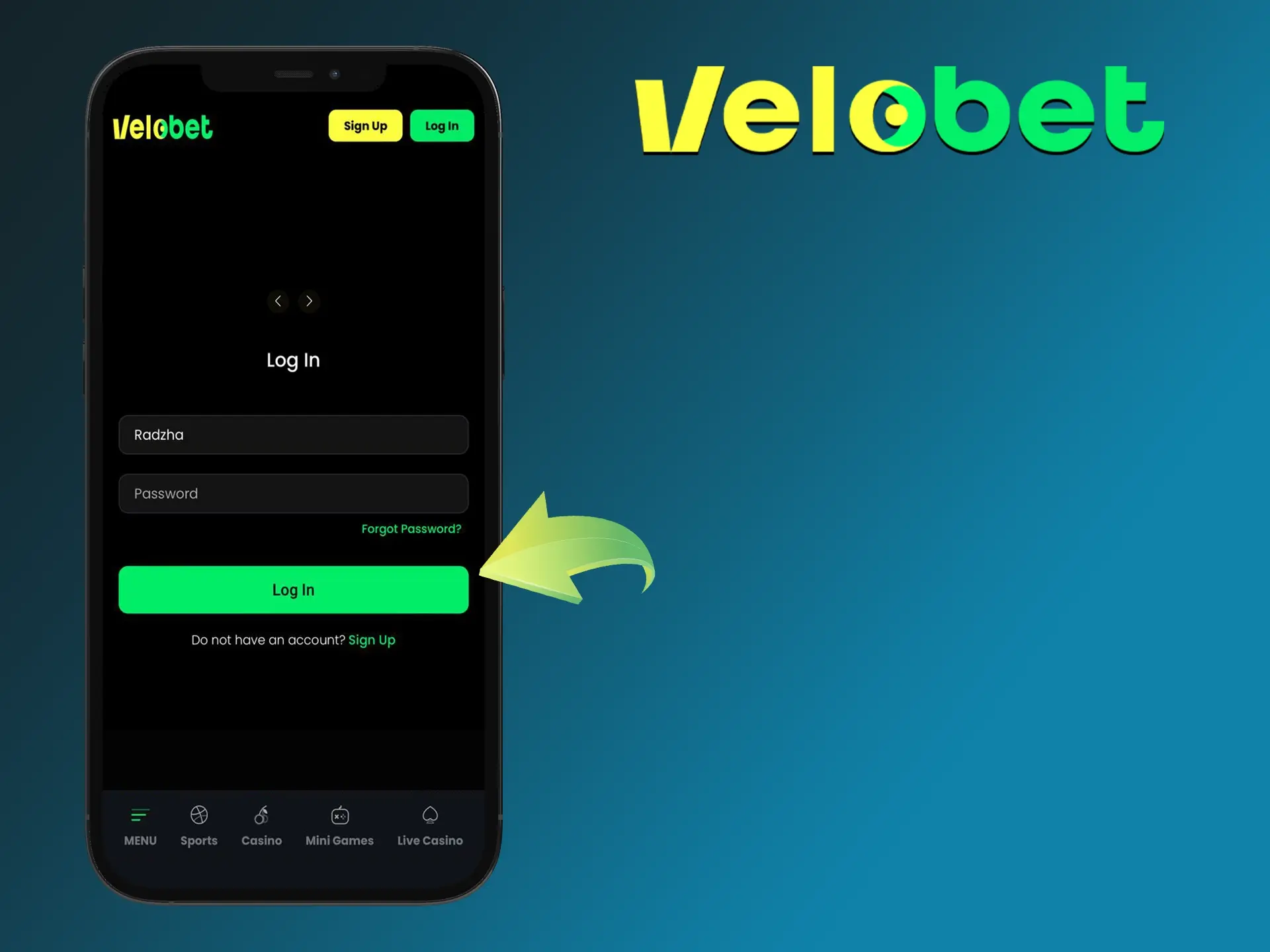 Launch the app and log in to your Velobet account to claim your bonus and place your first bet.
