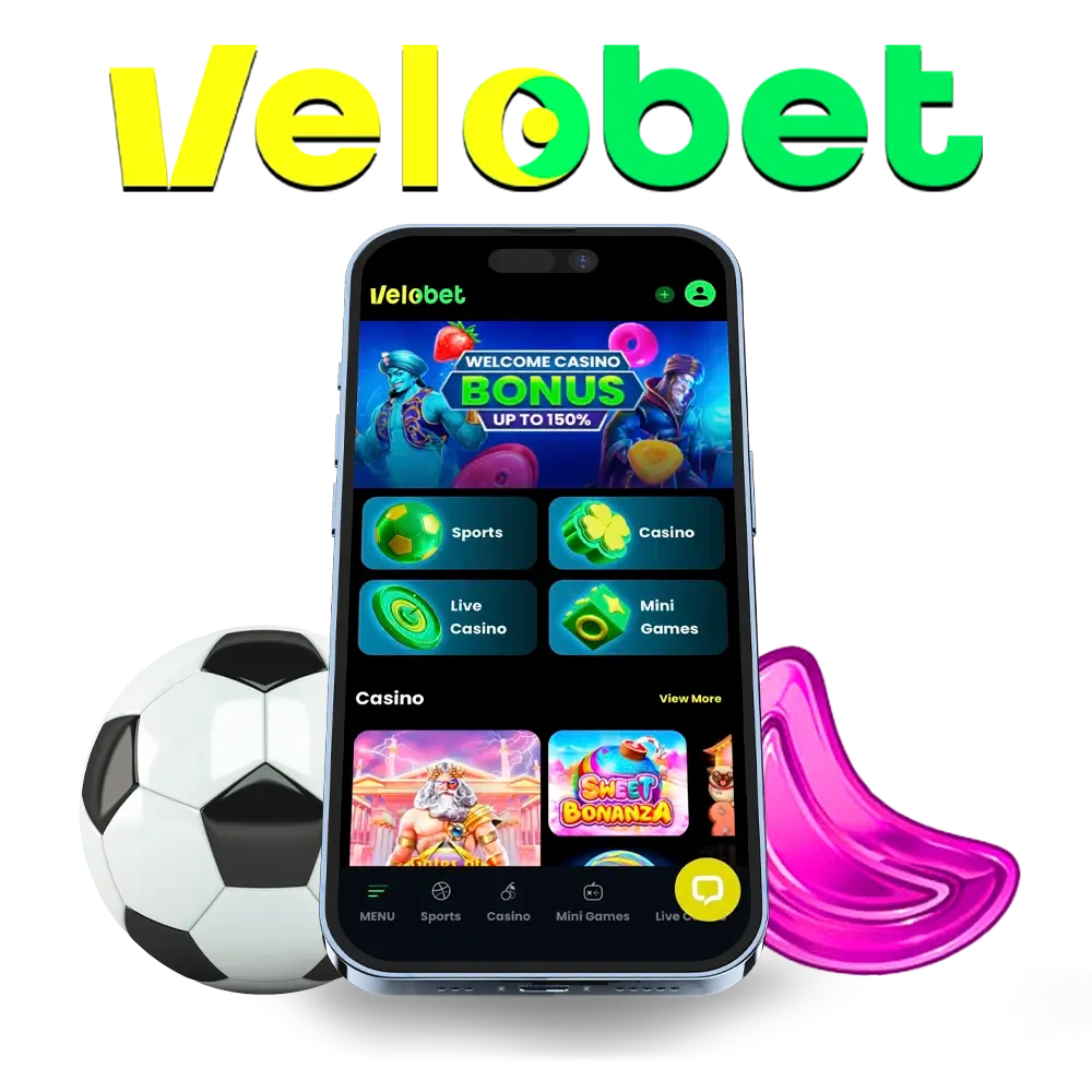 Try the Velobet mobile app for sports betting.