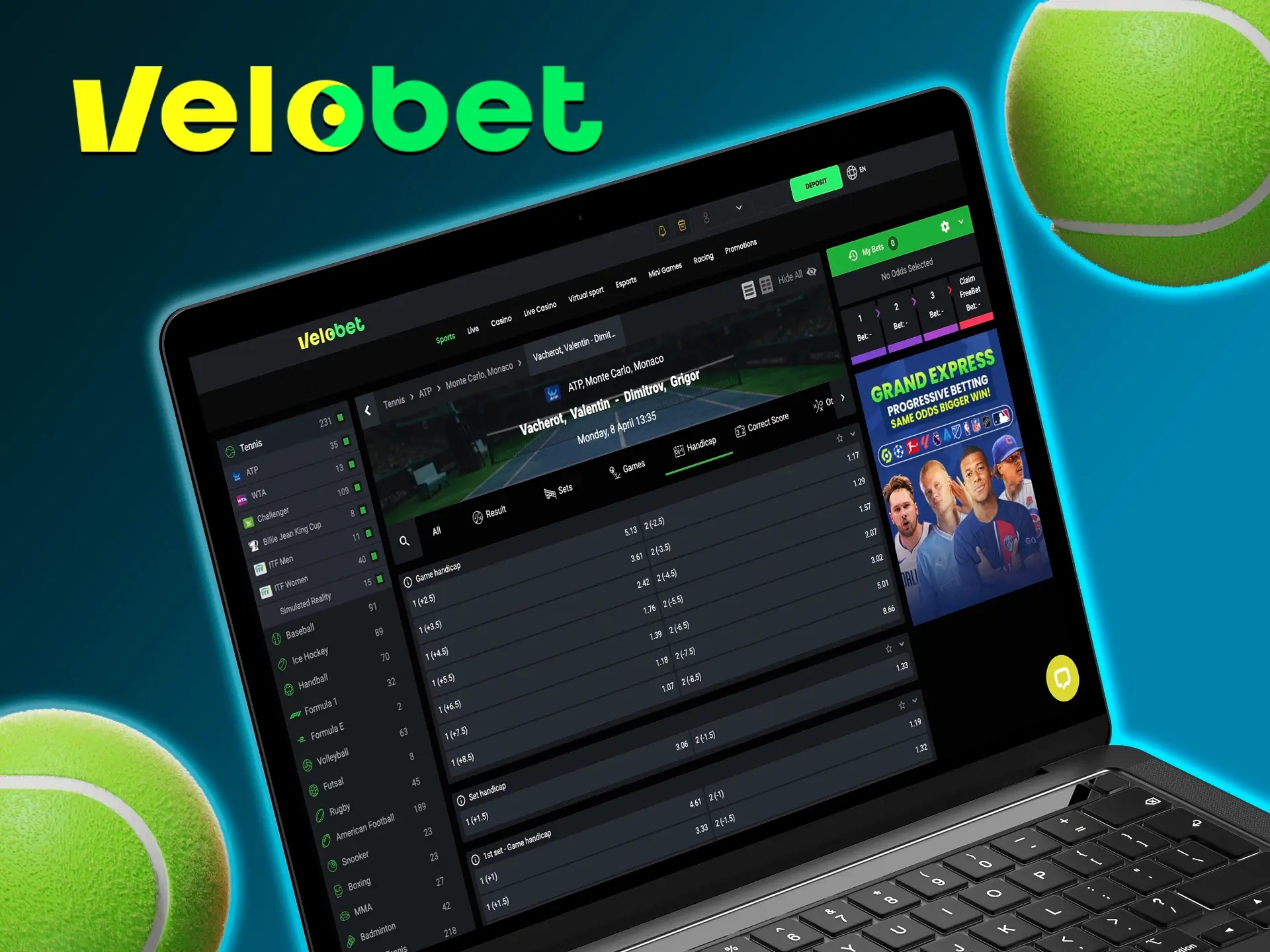 Make a correct prediction on the favourite in the match and pick up a big win at Velobet.