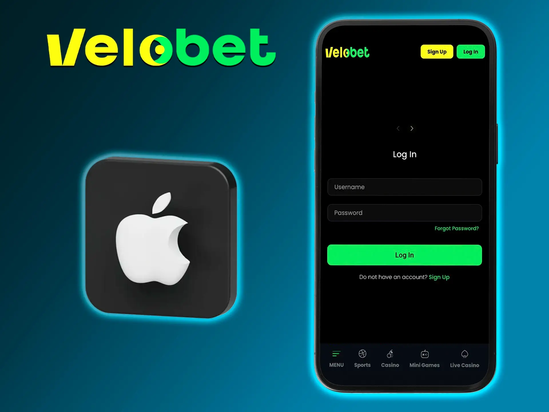 The Velobet app for iOS is a high level of graphics and smooth operation.