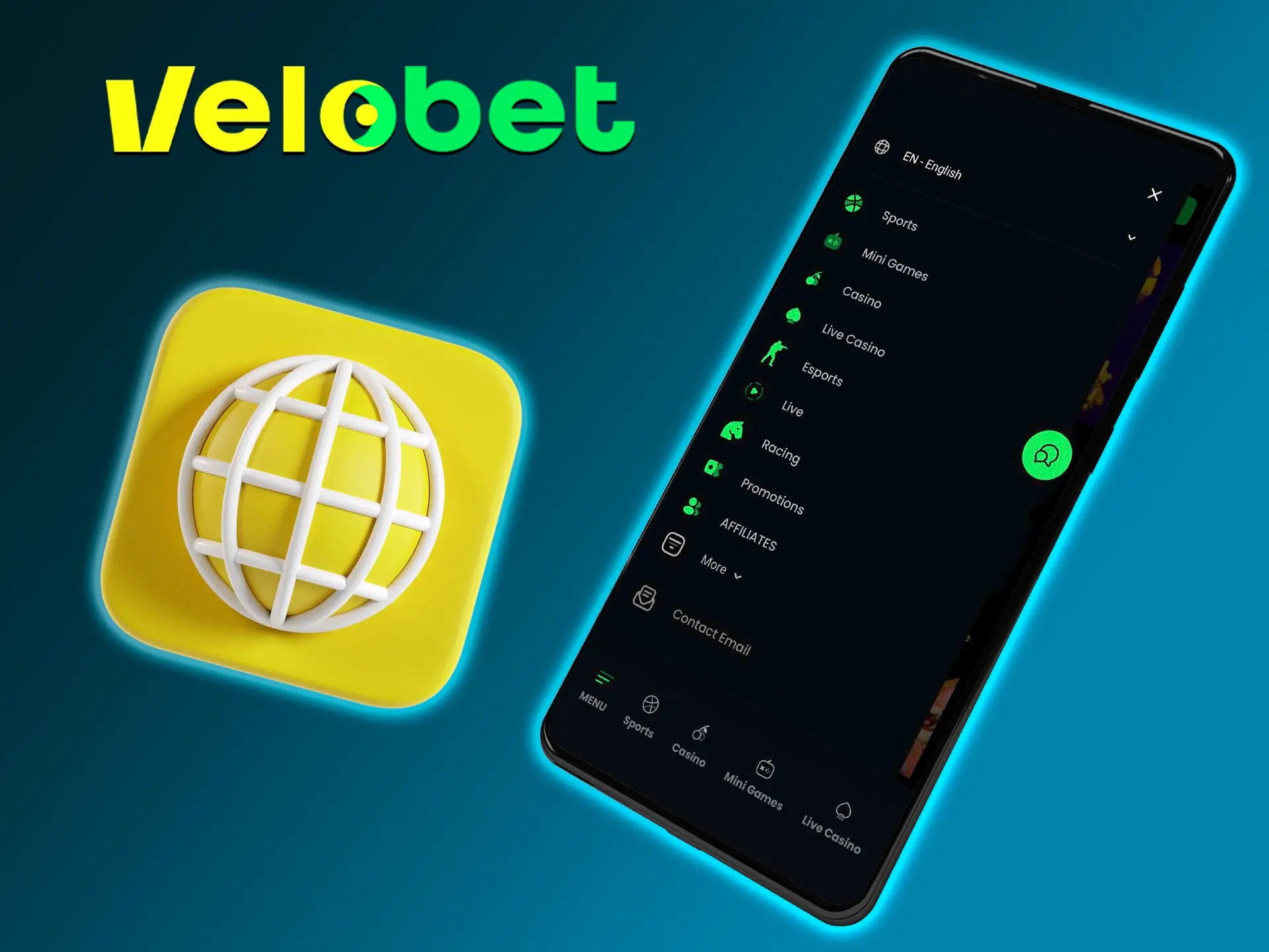 On the mobile site you will find the full functionality of Velobet Casino.