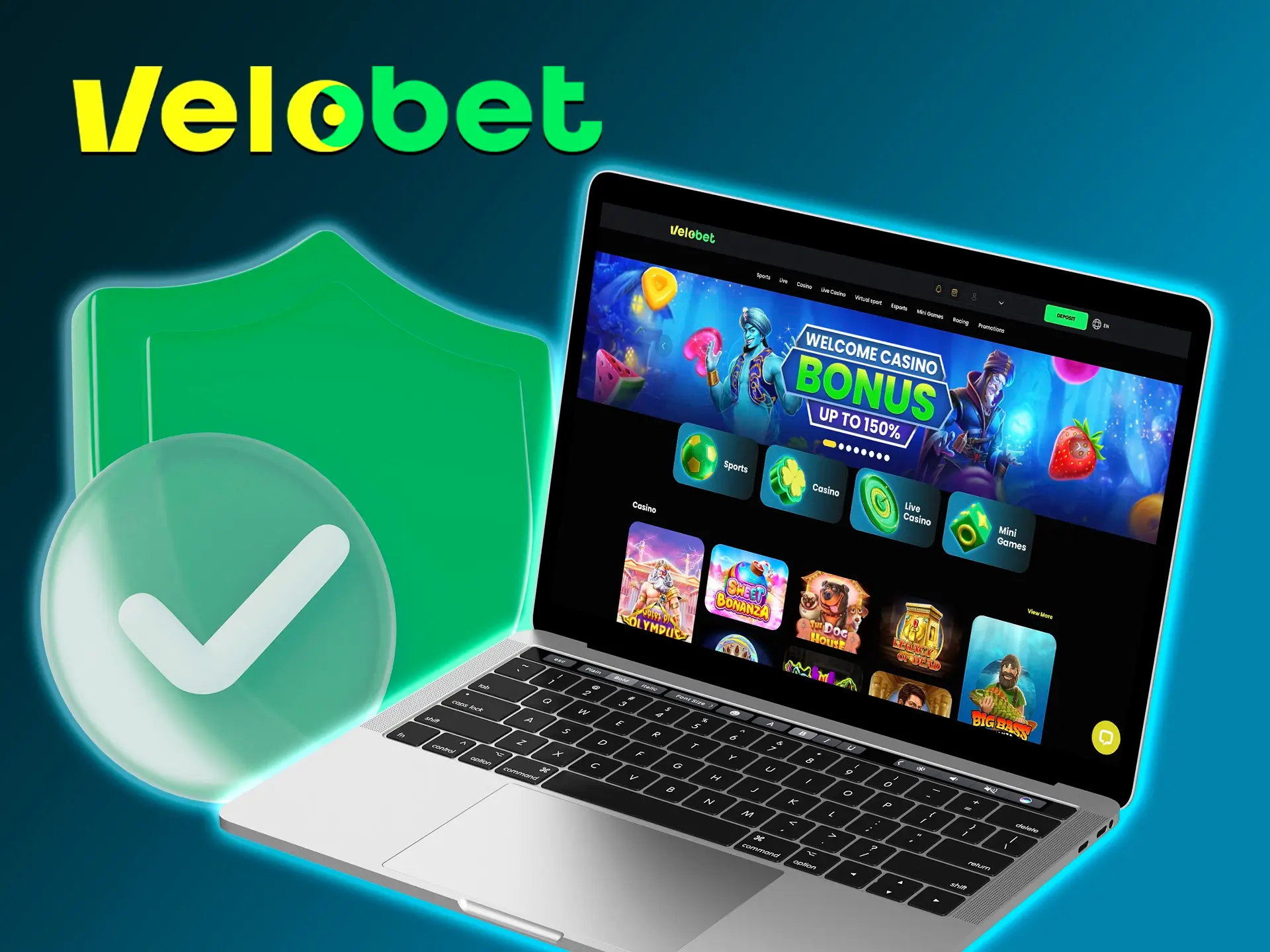 Velobet provides its users with a high level of protection and a fully legal casino.