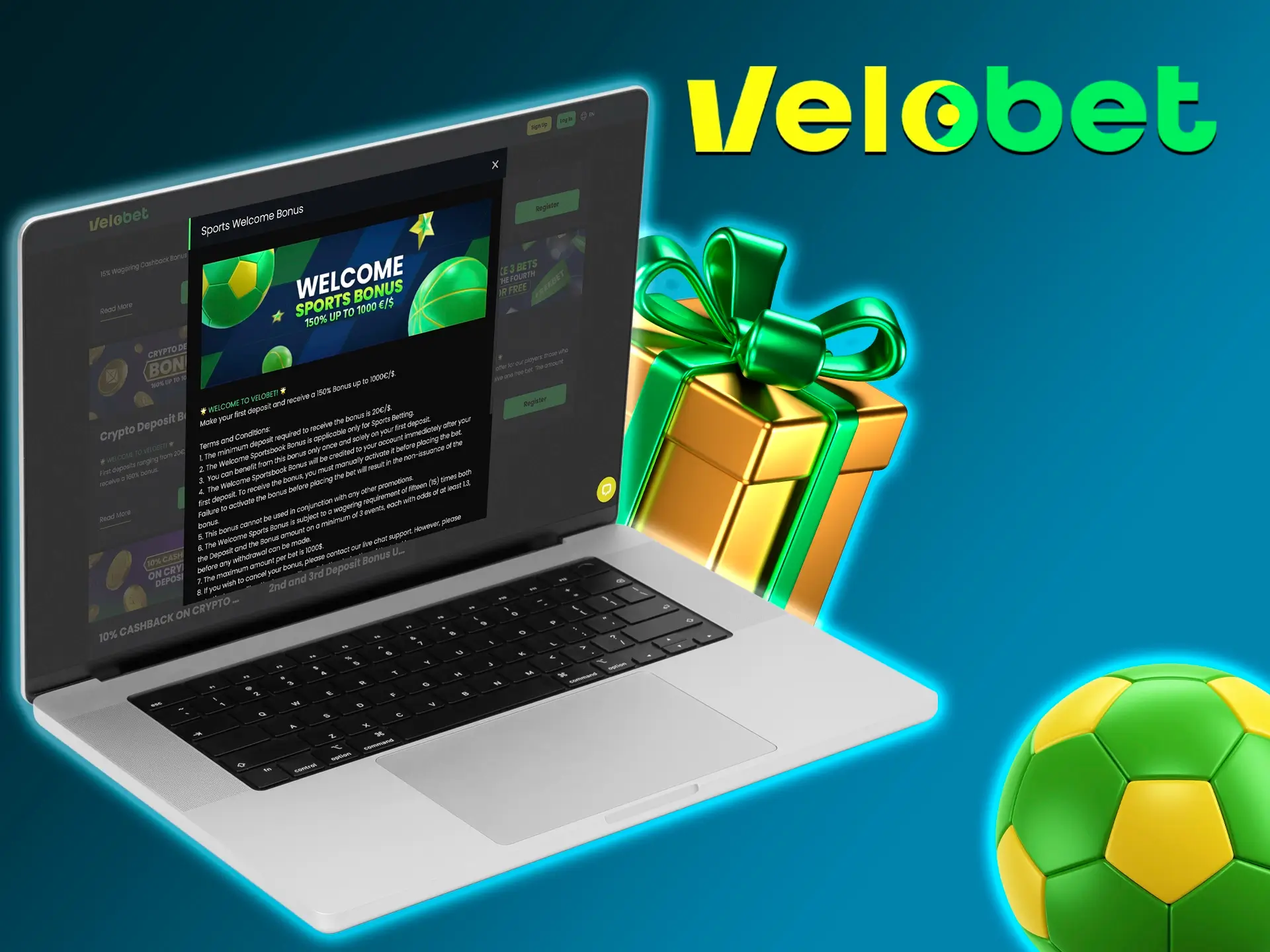 The welcome bonus gives you a great opportunity to multiply your bet on your favourite discipline at Velobet.